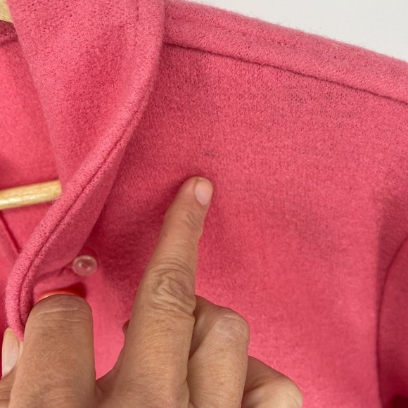 Talbots Alpaca Wool Pink Lightweight Button Front Jacket XL - Picture 5 of 14